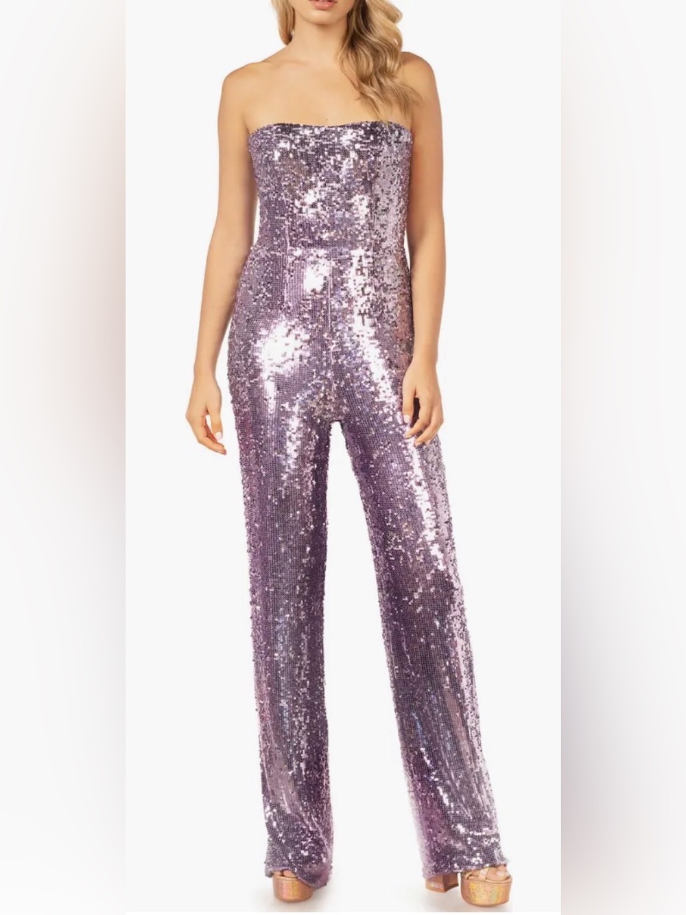Dress the population sequin jumpsuit